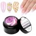 Makartt Solid Builder Gel for Nails 4 in 1 Nail Extension Gel 3D Gel Sculpting Strong Nail Glue for Acrylic Nails Nail Rhinestone Glue Gel Hard Gel Nail Lamp Required Moondust Pearlescence