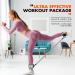 Ankle Resistance Bands Set with Cuffs | Glutes & Legs Workout Equipment | Grey | For Home Gym | Men & Women - Buy Online on GoSupps.com