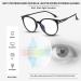 Gaming Glasses for Computer Use - Anti-Fatigue Blue Light Filter Non-Prescription Eyeglasses - Black One Size - Buy Online on GoSupps.com