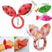 Himeeu 40 PCS Rabbit Ear Hair Ties for Girls and Women - No Crease Ponytail Holders - Random Colors - Buy Online on GoSupps.com