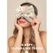 Silk Eye Mask for Women - Fashionable Pink Bow Sleep Mask for a Good Night's Sleep - Buy Online on GoSupps.com