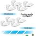 Buy 2 Sizes Pack of 8 Moldable Mouth Guards for Teeth Grinding & Clenching | Athletic & Whitening Tray | International Shipping - Buy Online on GoSupps.com