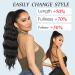 Aikaa Curls Synthetic Hair Extensions - 60cm Wavy Curly Ponytail (27/613#) for Women | International Shipping Available - Buy Online on GoSupps.com
