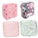 Plafope 4 pieces of women bandage Personal bag Perioddoor Women Bind bag Periodine container menstrual pillow container menstrual pillow bag bag