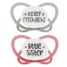 Nip Schnuller My Butterfly Green Special Edition: from sustainable raw materials light and airy quiet quiet & jaw-friendly silicone size 1 (0-6 months) with a saying Special Edition Size 1 (0-6 months) Sister/Cheeky Tax