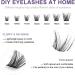 Individual Lashes Extension Kit - 77 Wide-Stem 9-15mm Mix False Eyelashes with Glue & Applicator - DIY Natural Cluster Lashes Extensions Kit - Portable for Home/Outing - W-7 Light Suit (1 count) - Buy Online on GoSupps.com