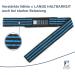 Steely-Sports Power Lifting Straps - Padded Black/Blue Bodybuilding Straps for Enhanced Strength & Support - International Shipping Available - Buy Online on GoSupps.com