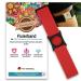 Diasticker |Freestyle Libre 3 - Fixing band |Flexible - waterproof - strong stop |Sensor protection fixation for freestyle Libre sensor |Halter: black (medium: 25-35 cm red) M (25 - 35 cm) red