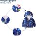 JinBei Toddler Kids Hooded Jacket 1-7 Years | Waterproof Windbreaker Coat for Boys | Sunscreen Outwear Raincoat with Cartoon Design | Lightweight and Thin 140 Voiture - Buy Online on GoSupps.com