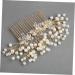 Angoily Metal Hair Clips Gold Hair Clips Bridal Headpiece Leaf Pearl Hair Comb Bridal Hair Comb Rhinestone Bridal Rhinestone Hair Clip Crystal Headpiece Wedding Accessories Bride - Buy Online on GoSupps.com