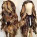 32 Ombre 4/27 Brown Blonde Highlight Lace Front Wig 180% Density - Body Wave 13x4 HD Lace Transparent Wig for Black Women - Buy Online on GoSupps.com