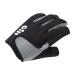 Gill Deckhand Sailing Gloves - Short Finger with 3/4 Length Fingers - 50+ UV Sun Protection & Water Repellent Black Large