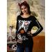 G and PL Halloween Women's Maternity Funny Costume Top | Long Sleeve S-XXL | M Bow Tie Skull Baby Design - Buy Online on GoSupps.com