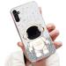 Tivenfezk Nadoli for Samsung Galaxy A54 5G astronaut Hidden Stander Shell caricature glitter stand soft silicone bling transparent protective cover samsung galaxy a54 5g clear