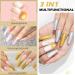Vishine Vernis Semi-Permanent 2 Couleurs Or et Argent Paillet s gel liner nail Vernis Ongles Gel la peinture au trait Kit de manucure salon de conception d'ongles 8ml - Buy Online on GoSupps.com