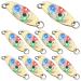 10pcs LED Fishing Lure Fishing Underwater Blinker Halibut Flasher Trolling Deep Drop Fishing Light