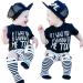 Newborn Boy Girl Short Sleeve Letter Print Loose Blouse T-Shirt | Black | Large - Buy Online on GoSupps.com