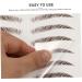 Beavorty 27 Sheets Waterproof Eyebrow Stickers Makeup Gadgets Eyebrow Tattoos Stickers Tool 6d Eyebrow Lines - Buy Online on GoSupps.com