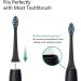 Gypoirul Toothbrush Replacement Heads - 10 Pack Compatible with Philips Sonicare, Sonic Toothbrush Heads in Black - Buy Online on GoSupps.com