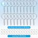 Paxcoo 50Pcs Keychain Making Kit with Chains and Jump Rings - DIY Keychain Findings Bulk for Crafts - Buy Online on GoSupps.com