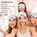 10-Piece Sublimation Eye Sleep Coverings Set - Beige & White Silk Blindfolds with Adjustable Strap for Sleeping, Travel, and Meditation - Buy Online on GoSupps.com