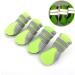 Zunea Paw Protection Dog Boots - Summer Slide-Resistant Shoes for Small Dogs | Adjustable Reflective Soft Mesh | Heat-Resistant for Hot Streets (L 4-Pack Green) - Buy Online on GoSupps.com