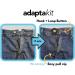 Adaptakit One-Handed Trouser Fastening | Ideal for Elderly & Arthritis, Stroke, Parkinson's Patients | Dressing Aid | Easy Install & Discreet - Buy Online on GoSupps.com