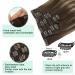 GOO GOO Clip-in Hair Extensions - Handmade 18 Real Human Hair, Soft & Natural, Chocolate Brown to Honey Blonde, 120g, 7pcs - Buy Online on GoSupps.com