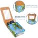 Buy Leather Lipstick Case Organizer with Mirror - Tropical Beach Design | Mini Lip Gloss Holder for Travel - Buy Online on GoSupps.com