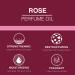 Buy Rose Roll-On Perfume Body Oil | Floral Scented Enriched with Apricot & Almond Oil - 1 Fl Oz - International Shipping Available - Buy Online on GoSupps.com