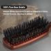 BRUSHZOO 100% Boar Bristle Hair Brush for Men - Beech Handle Hairbrush for Thin Fine Normal Hair & Beard - Buy Online on GoSupps.com