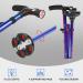 Folding Cane with LED Light | Adjustable Mobility Aid for Arthritis, Disabled, and Elderly - Blue - Buy Online on GoSupps.com