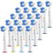 Replacement Toothbrush Heads for Oral B Braun 20 Pk Professional Electric Toothbrush Heads Brush Heads Refill for Oral-B Pro 1000 7000 9000 6000 5000 3000 Genius Vitality Professional Floss 1 Count (Pack of 20)
