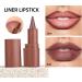 Lip Pencil Smear Resistant Long-Lasting Waterproof Lip Liner Pencil & Red For Business Travel Office Meetings Casual Gatherings - Buy Online on GoSupps.com