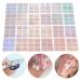 24Pcs DIY Nail Vinyls Nail Stencil Sticker Sheets Set Manicure Nail Art Decal Decoration Tool with Vinyl and Stencil Sheets Design Templates Stickers Equipment for Decorations Drawing