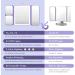 Sejoy Travel Makeup Vanity Mirror - 64 LED Lighted, 3X 7X Magnification, Tri-Fold Portable Mirror, Touch Sensor, 3 Color Modes, Rechargeable - Purple - Buy Online on GoSupps.com