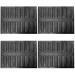 Zerodeko 4pcs Daily Use Hot Dog Silica Gel 40x30cmx4pcs Blackx4pcs