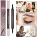  Qikam Eyebrow Pen 2-in-1 Waterproof Eyeliner | Eyeliner - For Makeup and Beauty for Dates Evenings and Meetings for Women and Girls - Buy Online on GoSupps.com