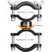 LIGHTFE Bicycle Light Mount Bracket | Aluminum Alloy | Adjustable Fork Special | 360 Rotation | FB366 - Buy Online on GoSupps.com
