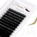 Fenshine single eyelashes volume eyelashes soft classic eyelash extension matt black professional eyelash extension accessories (Mix 8-15mm 0.15 d Curi) Mix 8-15mm 0.15 d Curi