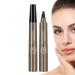 Eyebrow Microblading | Waterproof 4 Fork Tip Eyebrow Pencil | Liquid Brow Long-Lasting Brow Microblading Pencil Eyebrow Makeup Pochy Beige