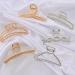 LUNROUG 6 Pack Large Metal Hair Claw Clips - Gold and Silver Fashion Clips for Women - 4 Inch Non-slip Hair Jaw Clips for Thin, Thick, Curly Hair - Buy Online on GoSupps.com