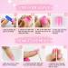 Buy Pink Press On Nails | Rainbow Flower French Tips | 24Pcs Summer Acrylic Stick On Nails for Women & Girls - Buy Online on GoSupps.com