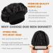 Silk Bonnet Set for Men - Curly Hair Sleeping Bonnet + Durag for Couples - Black - Buy Online on GoSupps.com