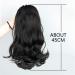 Ponytail Extensions Tail Hair Extension for Women Synthetic 18" Tail Warping Straight Drawstring Ponytail Hairpiece Black Pony for Women(Color:4) 45cm 4 - Buy Online on GoSupps.com