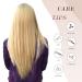 Feshfen 4PC Clip In Hair Extensions - Dark Golden Blonde 50cm Synthetic Smooth Hair for Women - Buy Online on GoSupps.com