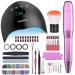 MelodySusie Professional Acrylic Nail Kit Set with Electric Nail Drill, UV LED Nail Lamp, and 3D Nail Art Decoration - All-in-One Compact Efile Electrical File Kit for Gel Nails - Buy Online on GoSupps.com