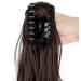 18 Medium Brown Curly Ponytail Extension Claw - Clip in Hairpiece for Women - Buy Online on GoSupps.com