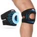 Fit Geno 1-Pack Patella Knee Brace for Knee Pain Knee Compression Sleeve Knee Brace for Arthritis Pain and Support Essential Workout Knee Guard Knee Pads for Women and Men Small (For Upper Knee 12-22 Inch)