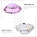 Minkissy Nail Art Dappen Dish Diamond Shape Nail Crystal Bowl with Lid for Nail Acrylic Liquid Powder (Pink) - Buy Online on GoSupps.com